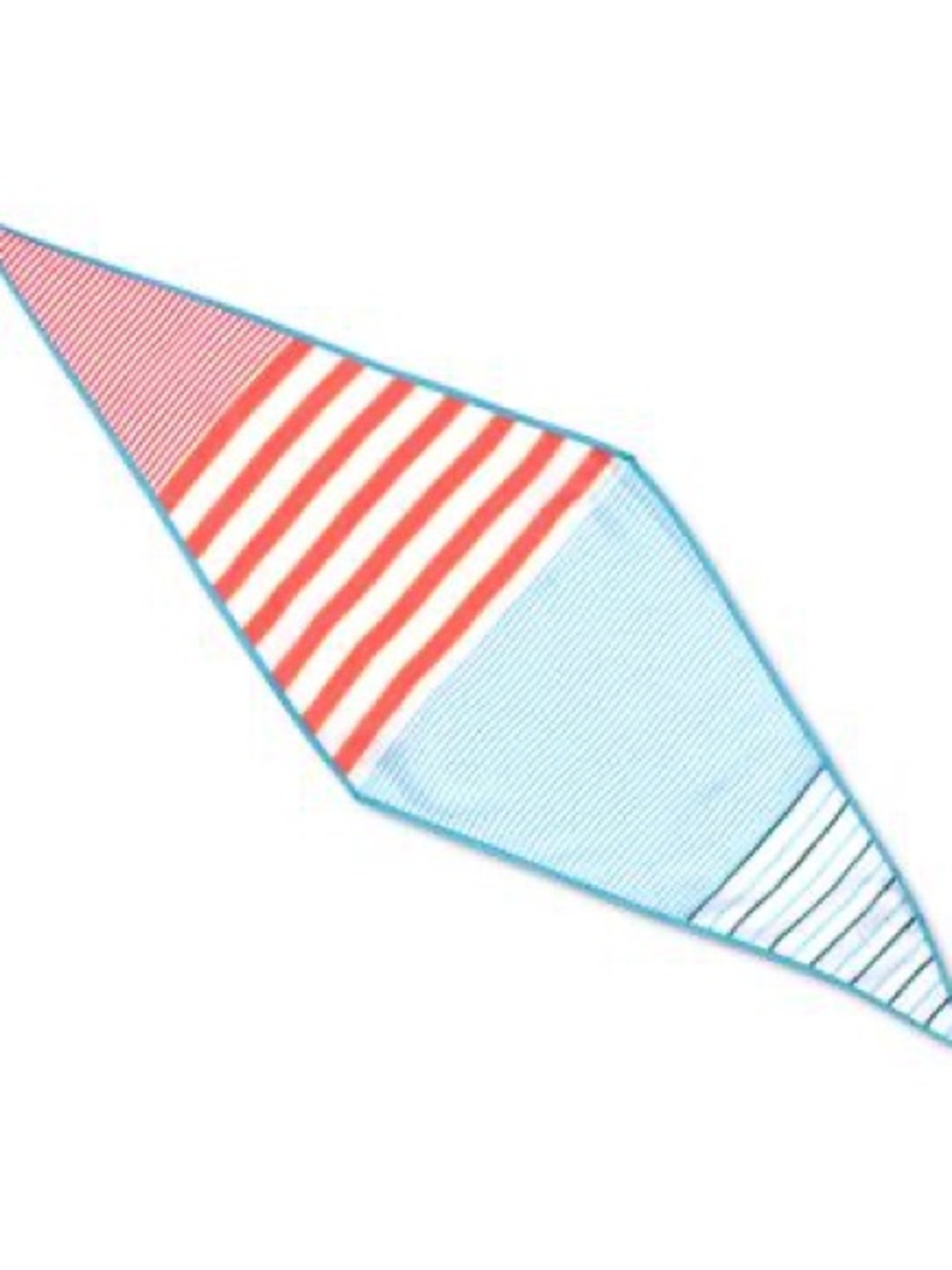 Echo 23 NYC Light Blue and Coral Striped Women's Scarf. NWT